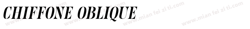 Chiffone Oblique字体转换